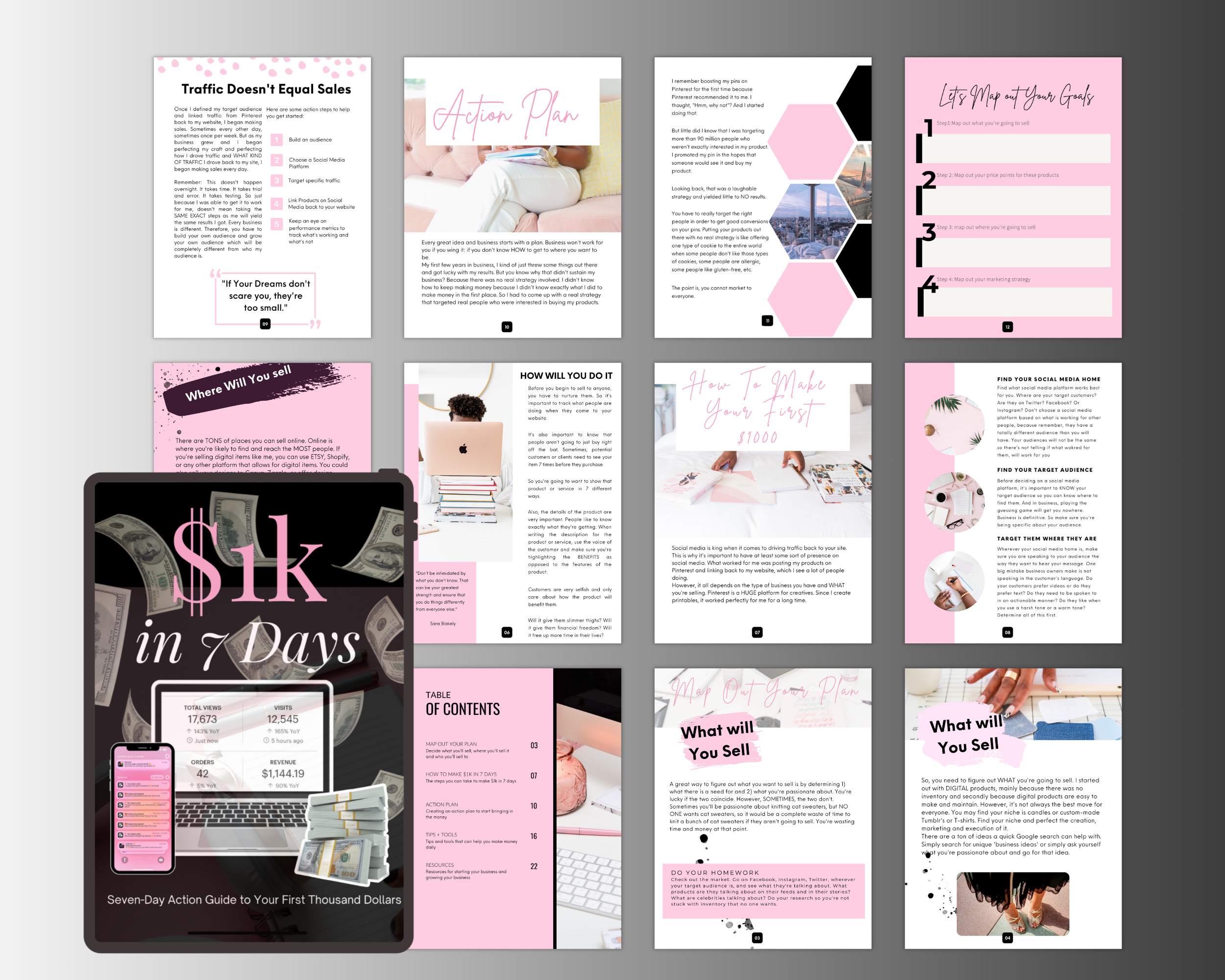 $1K in 7 Days PLR Ebook with PLR, MRR Rights