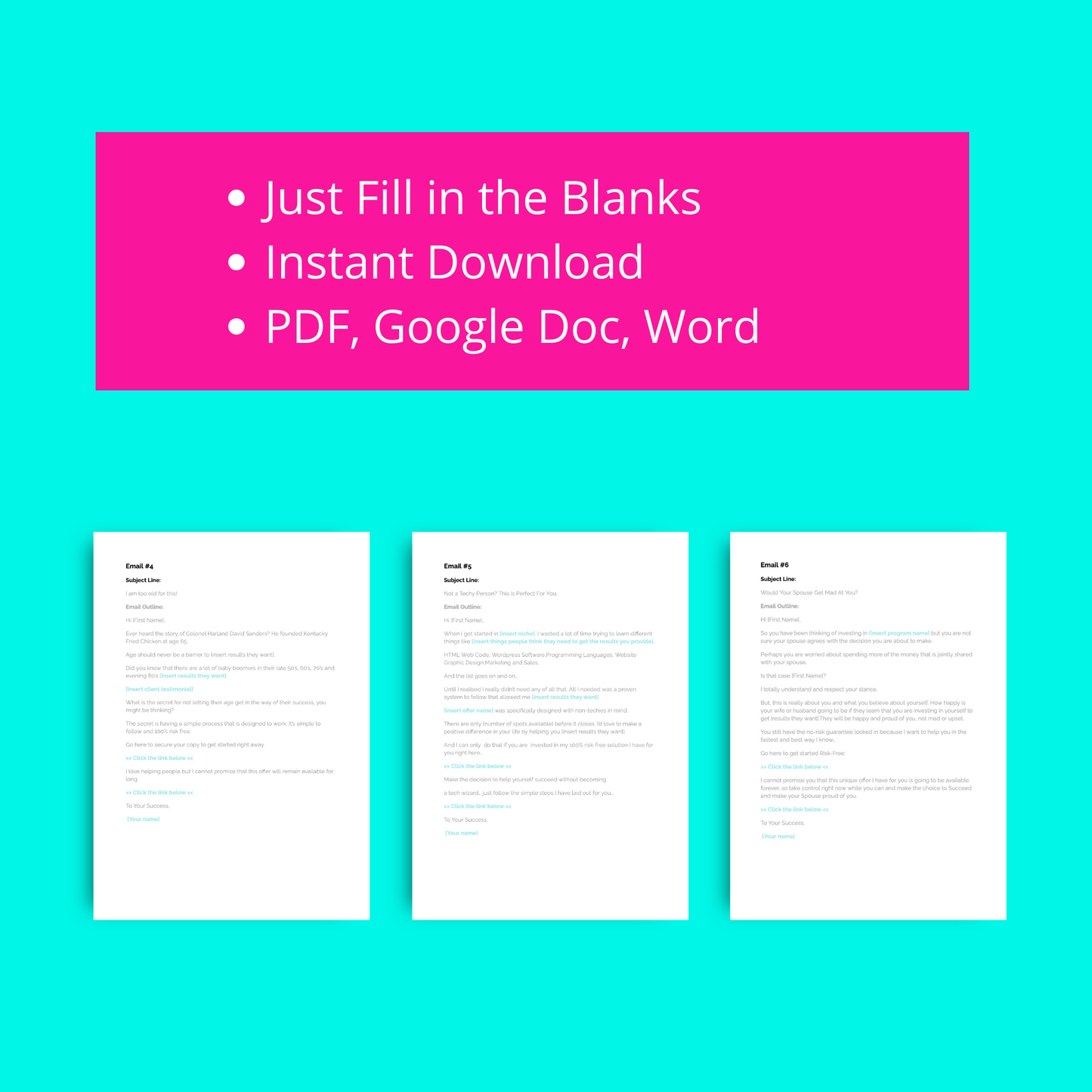 Objection Handling Email Sequence | Done-For-You Email Templates