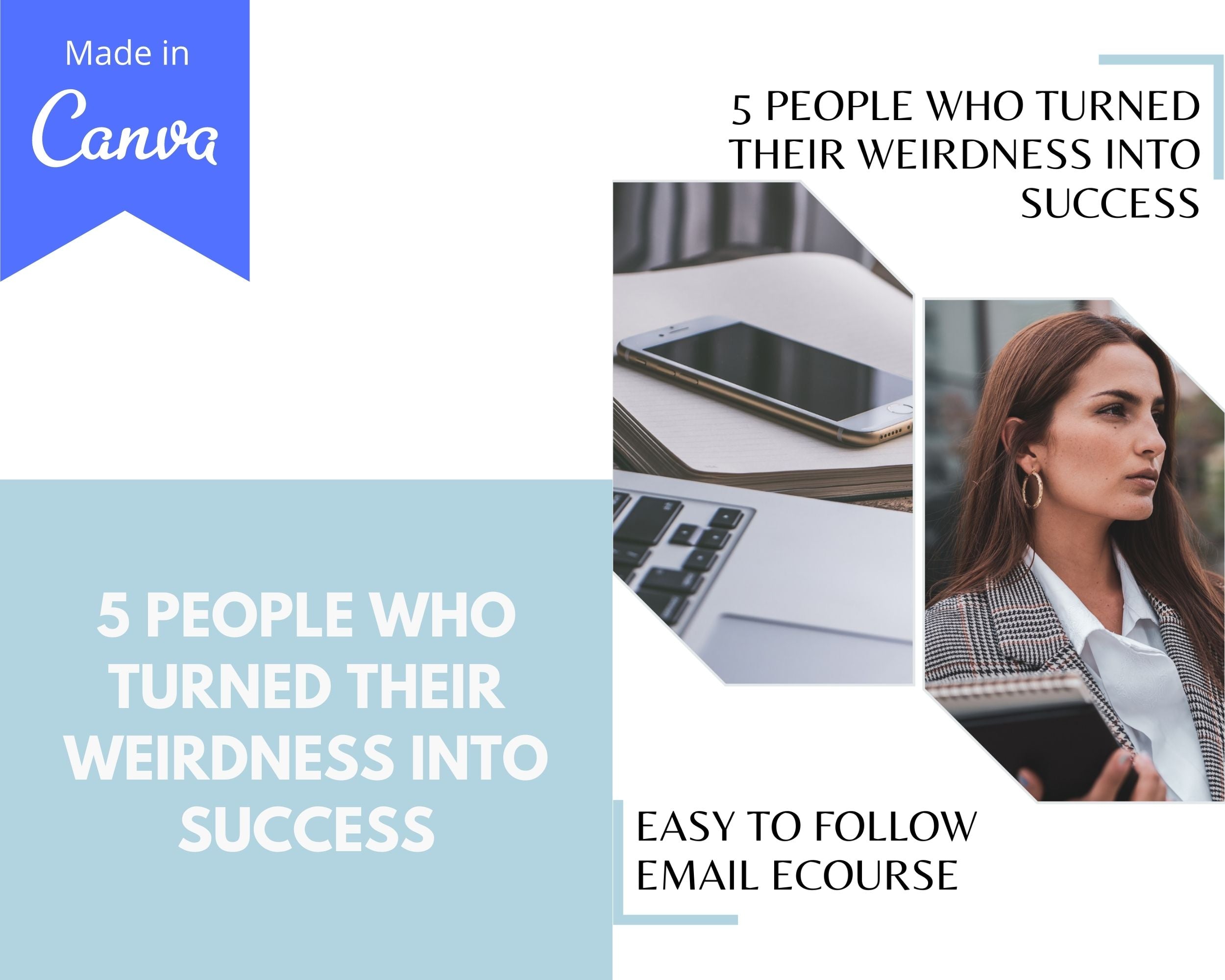 Editable 5 People Turned Weirdness Into Success Emails | Newsletter Template