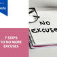 No More Excuses 7 Emails | Done-for-You eCourse | Rebrandable Newsletter Template