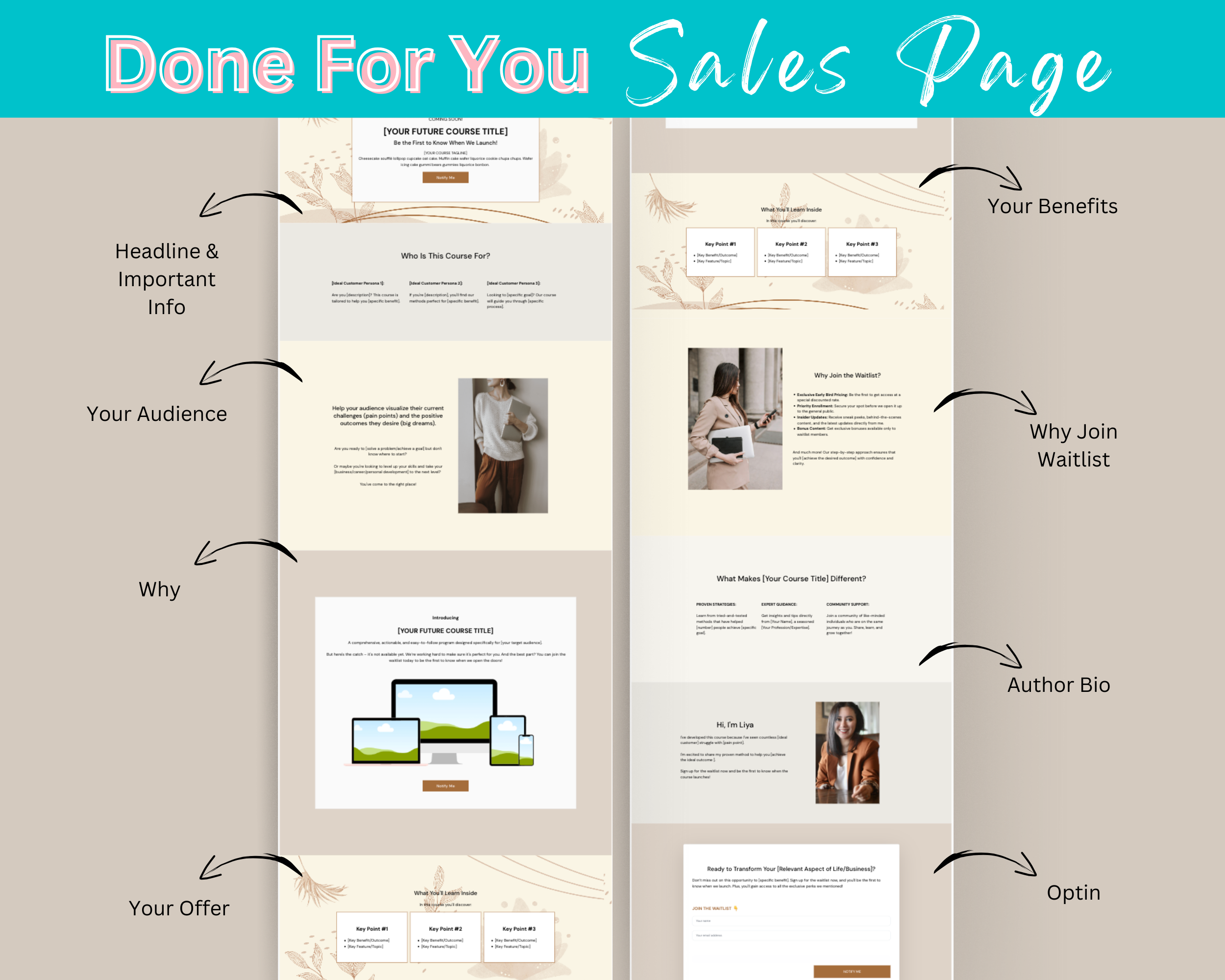 Waitlist in BOHO Sales Page Template in ThriveCart