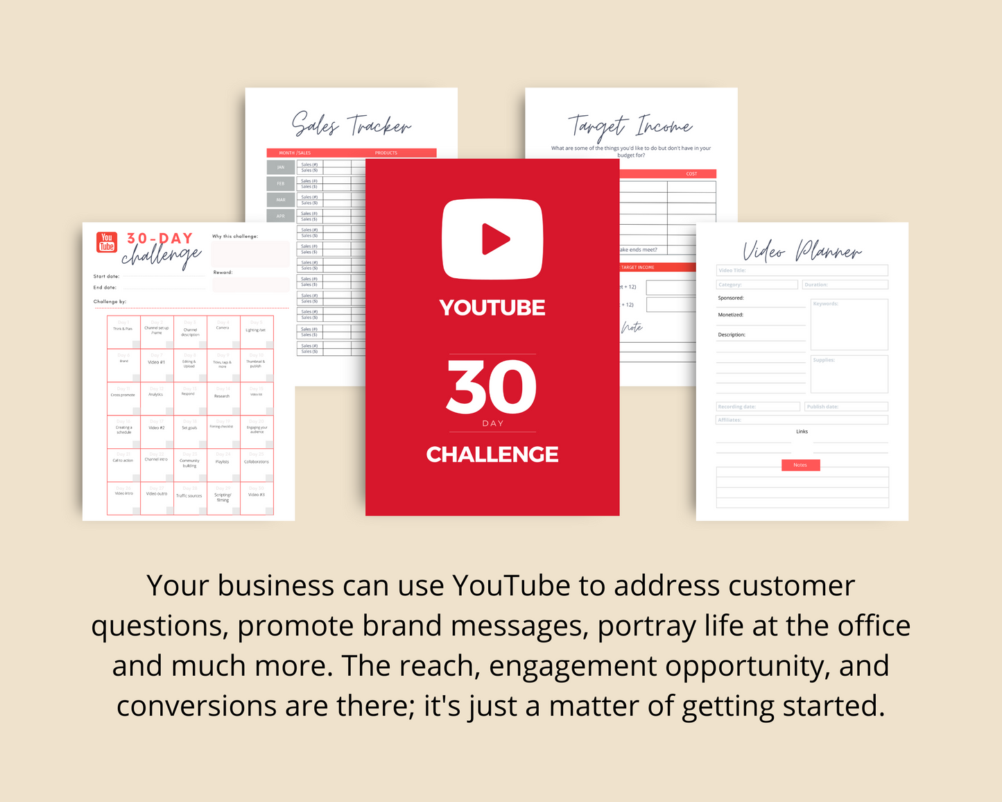 30 Day Of Starting a Youtube Challenge | Youtube Planner