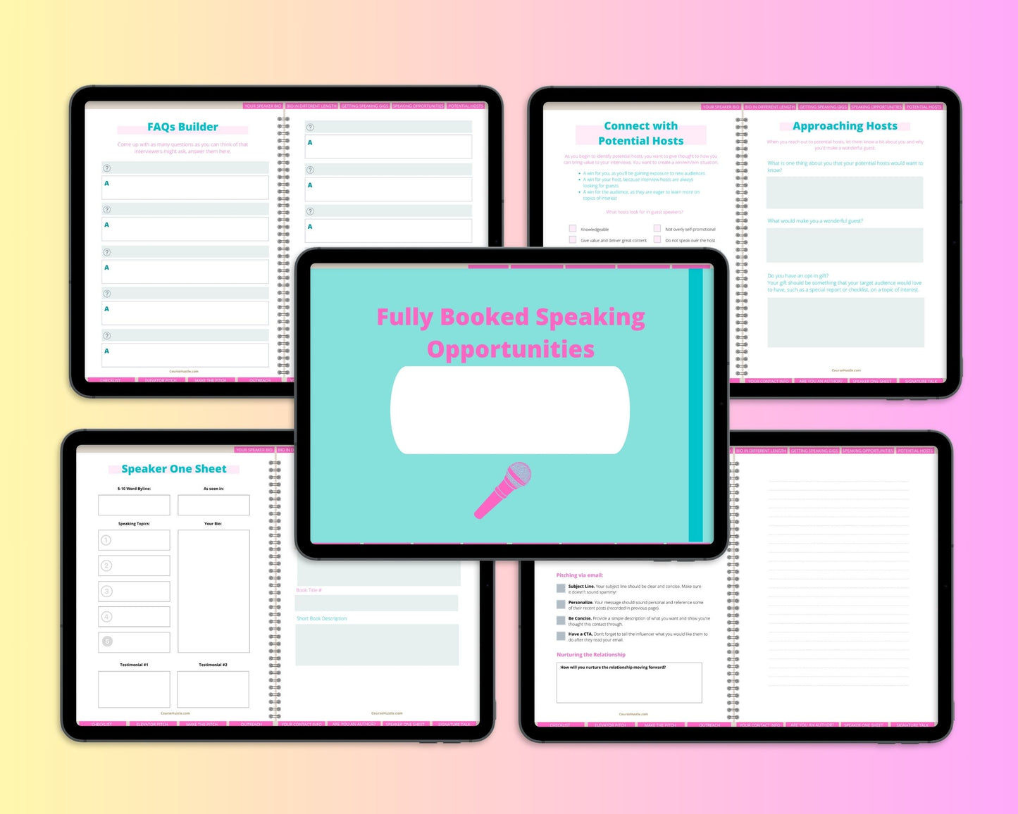 Online Speaking Opportunities Digital Workbook | Hyperlinked PDF | Suitable with Goodness & Notability