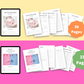 BUNDLE of 7 Female Planners in Canva | Customizable | Editable Canva Templates | Commercial Use | Pregnancy Planners
