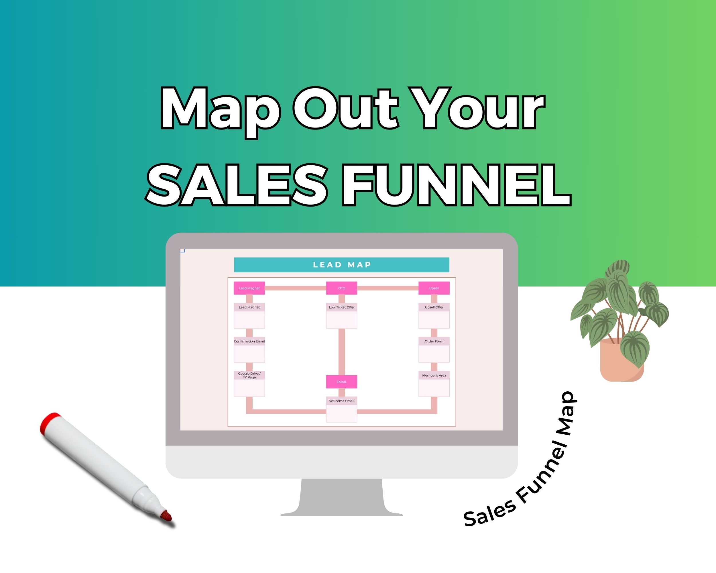 Sales Funnel Planner Google Spreadsheet | Simple Sales Funnel Google Sheets