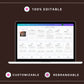 Editable Tarot Planner in Canva | Commercial Use