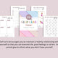 24 Days Self Care Challenge | Editable Canva Template A4 Size