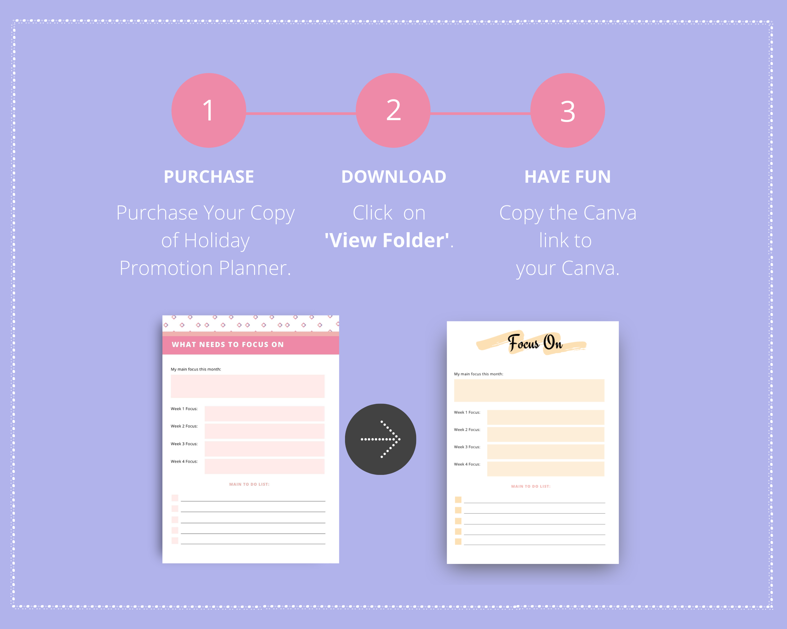 Editable Holiday Promotion Planner in Canva | Commercial Use