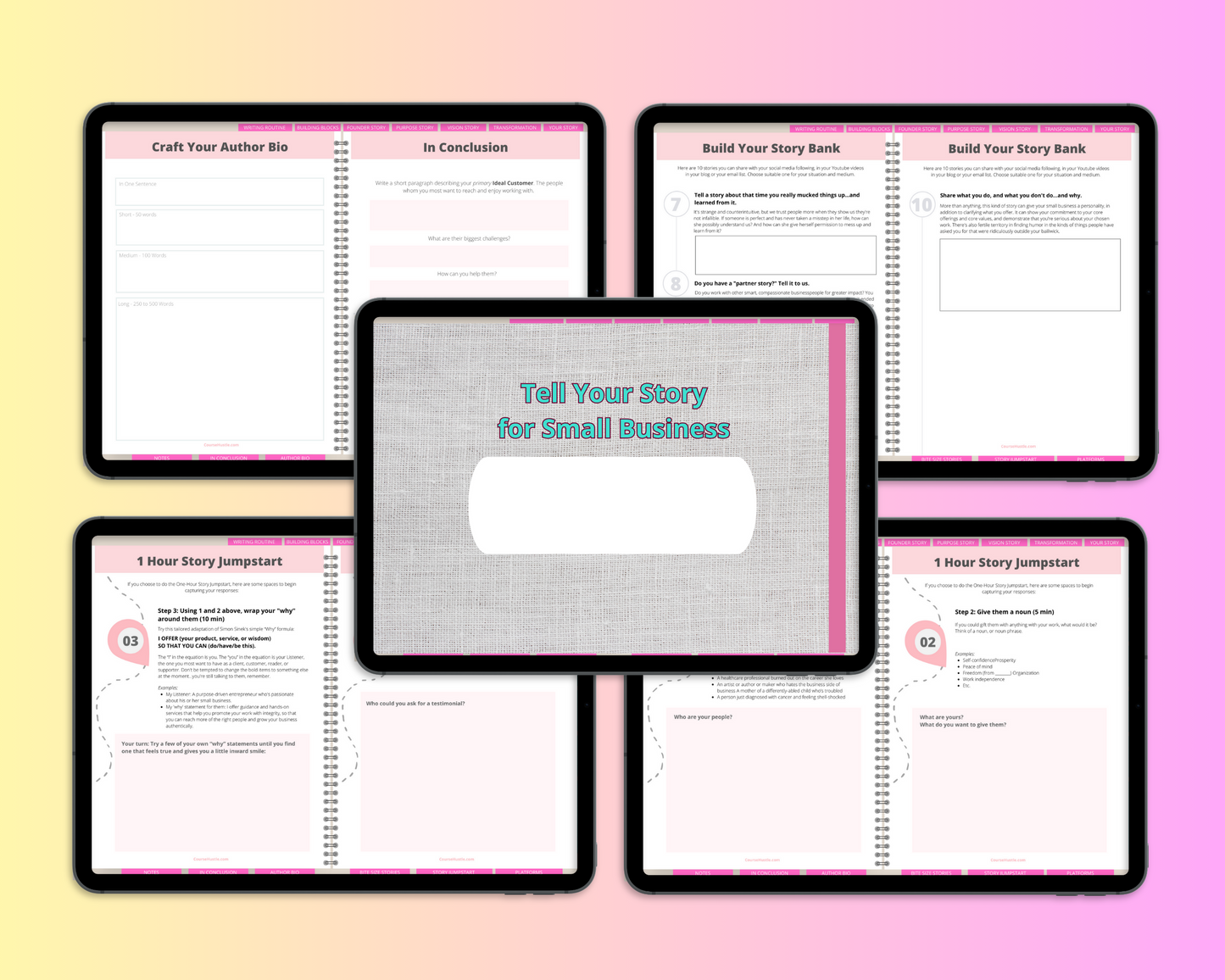 Tell Your Story Digital Workbook | Hyperlinked PDF | Suitable with Goodness & Notability