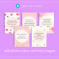 Relationship Affirmations Card Deck | Editable 26 Card Deck in Canva | Commercial Use