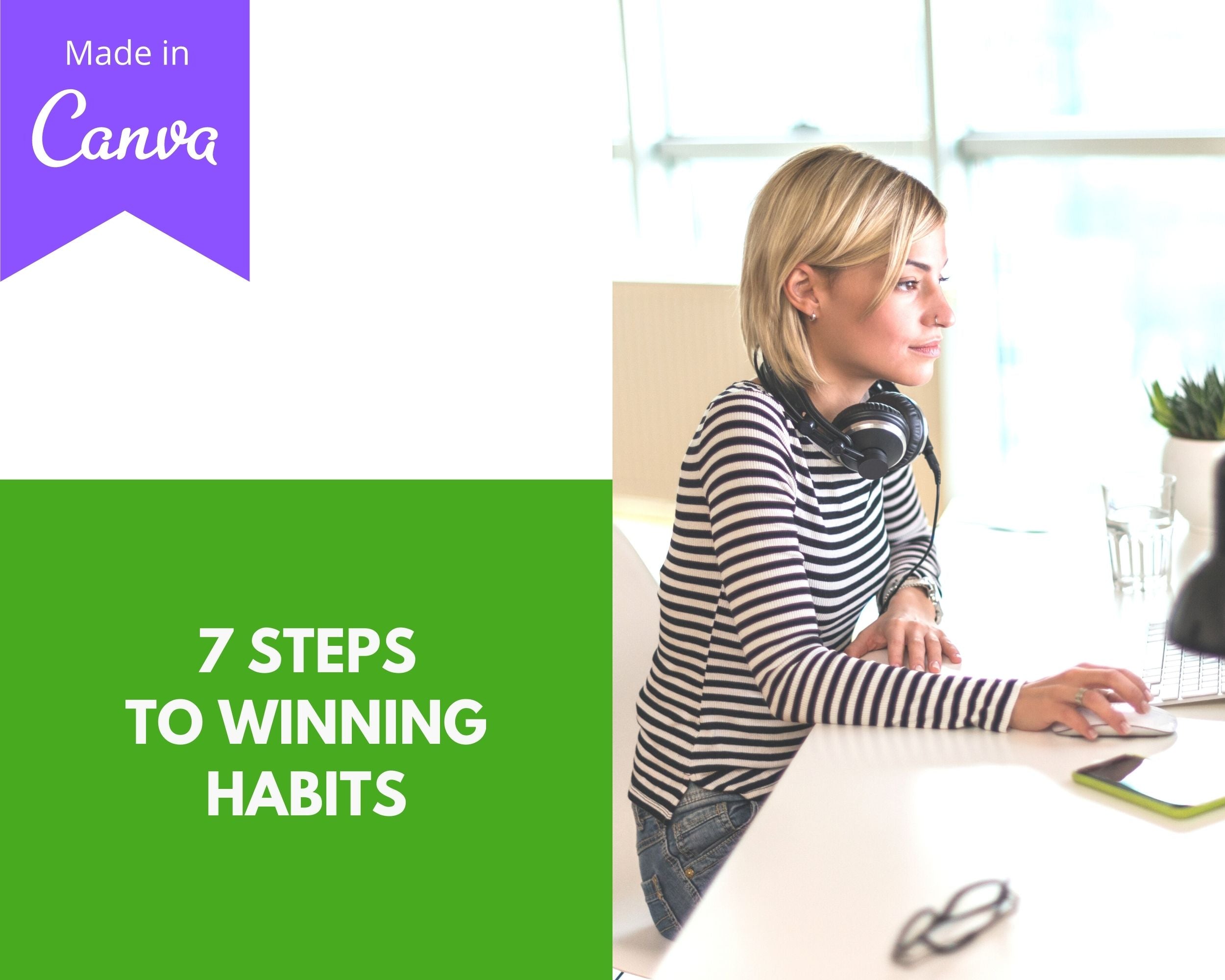 Editable Winning Habits Emails | Done-for-You eCourse | Rebrandable Newsletter