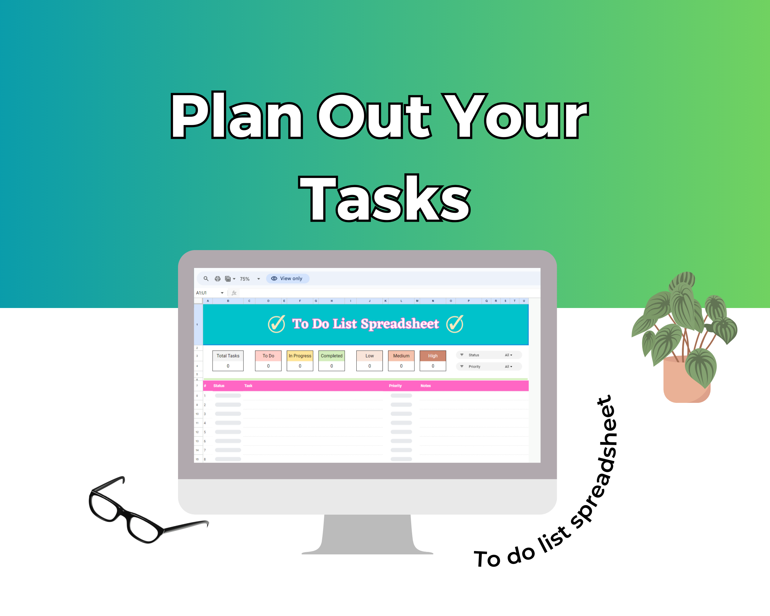To Do List Google Spreadsheet | Simple To Do List Google Sheets