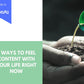 Editable 6 Ways to Feel Content with Your Life right now Emails  | Newsletter Template