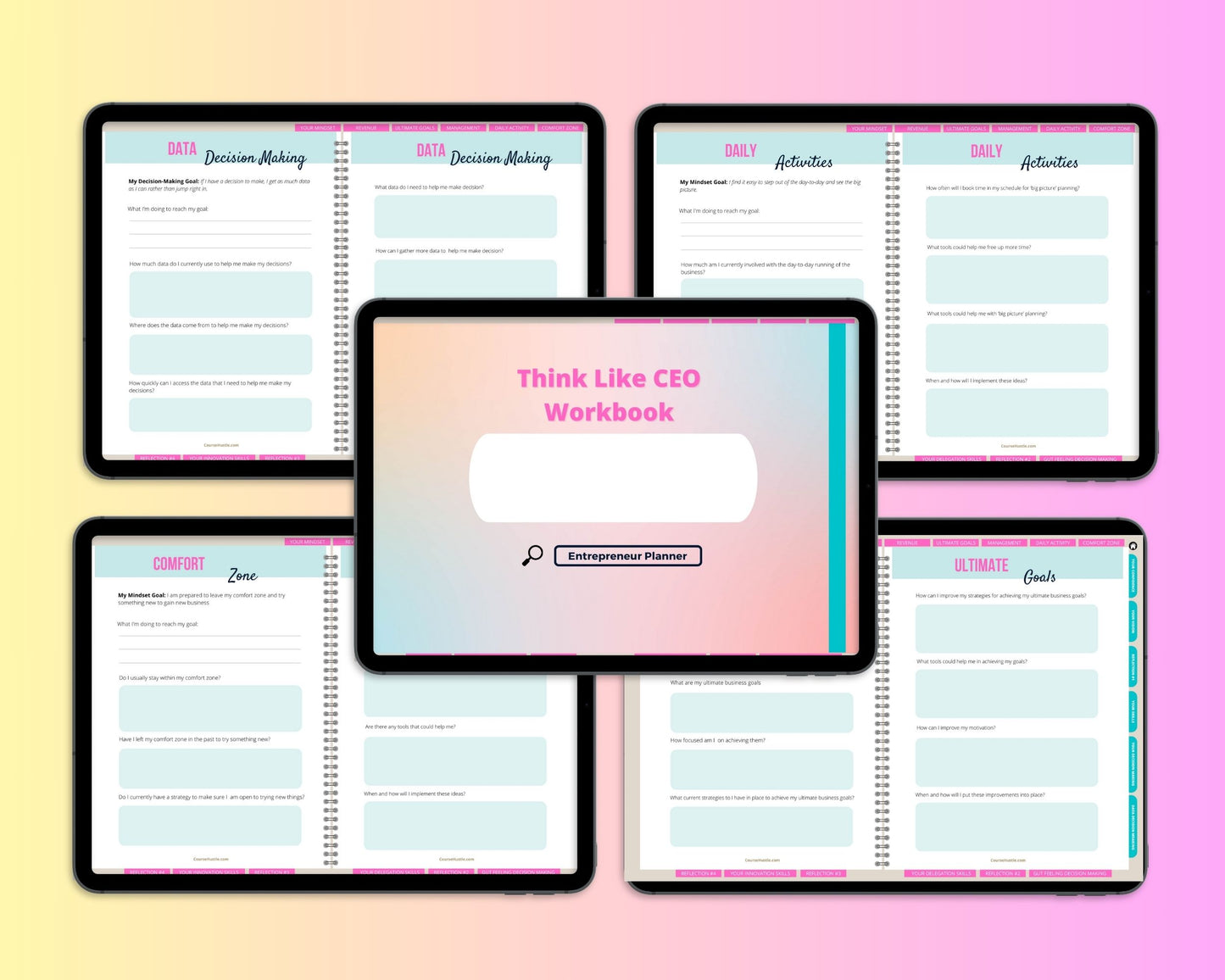 Think Like CEO Digital Workbook | Hyperlinked PDF | Suitable with Goodness & Notability