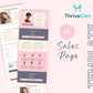 Pastel Pink ThriveCart 4-Page Sales Funnel Template