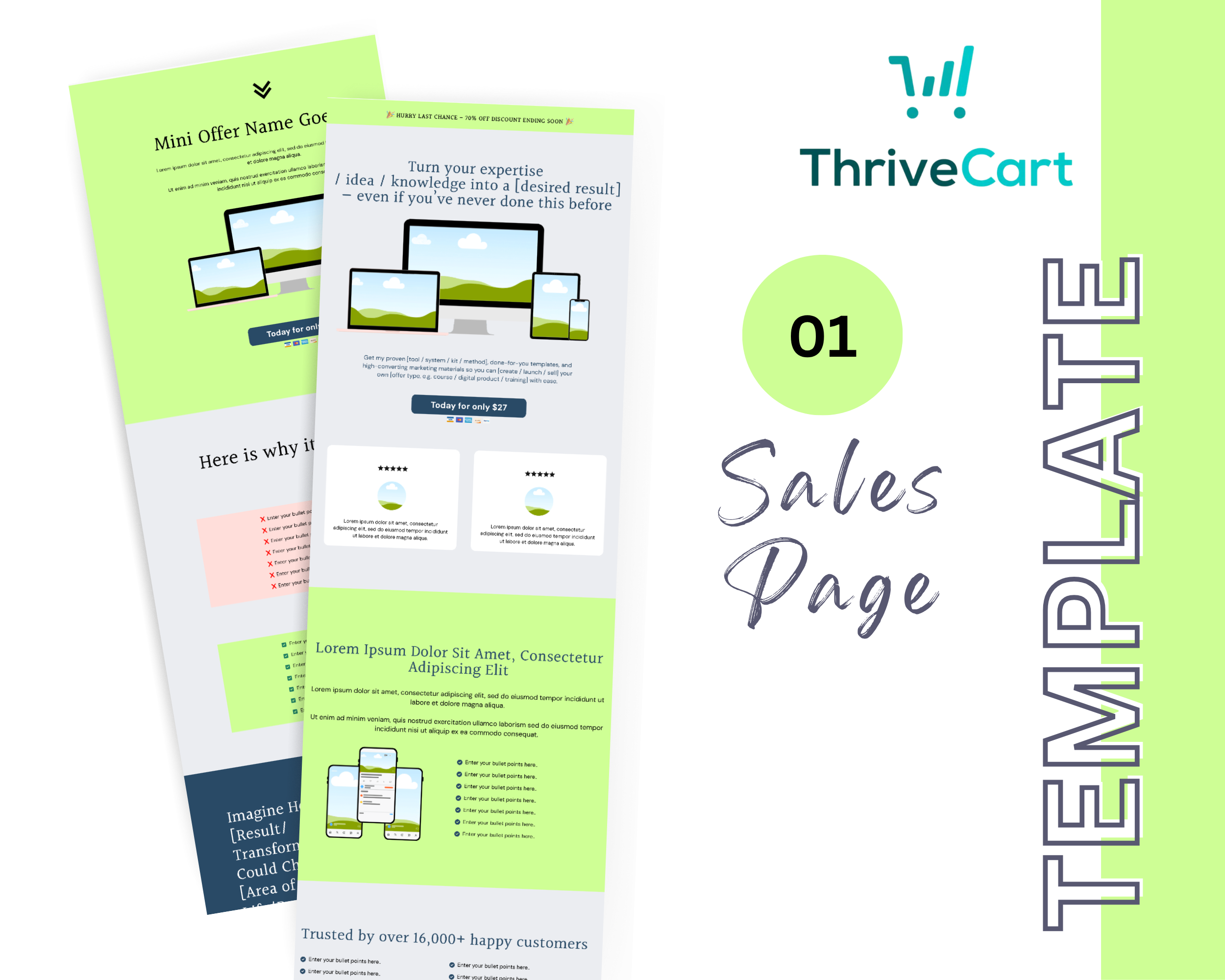 Mini Offer Funnel Template in ThriveCart
