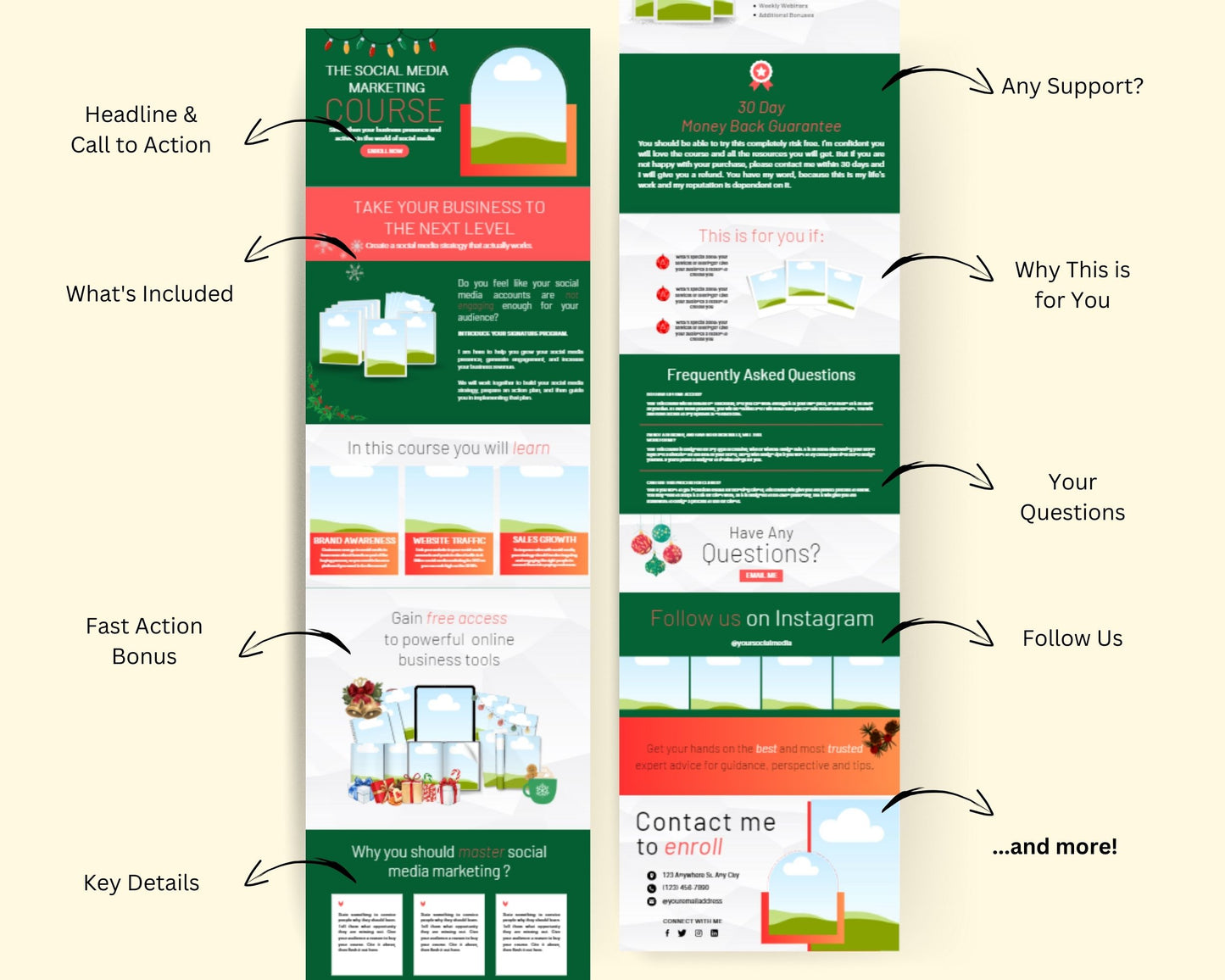 Christmas Sales Page Template