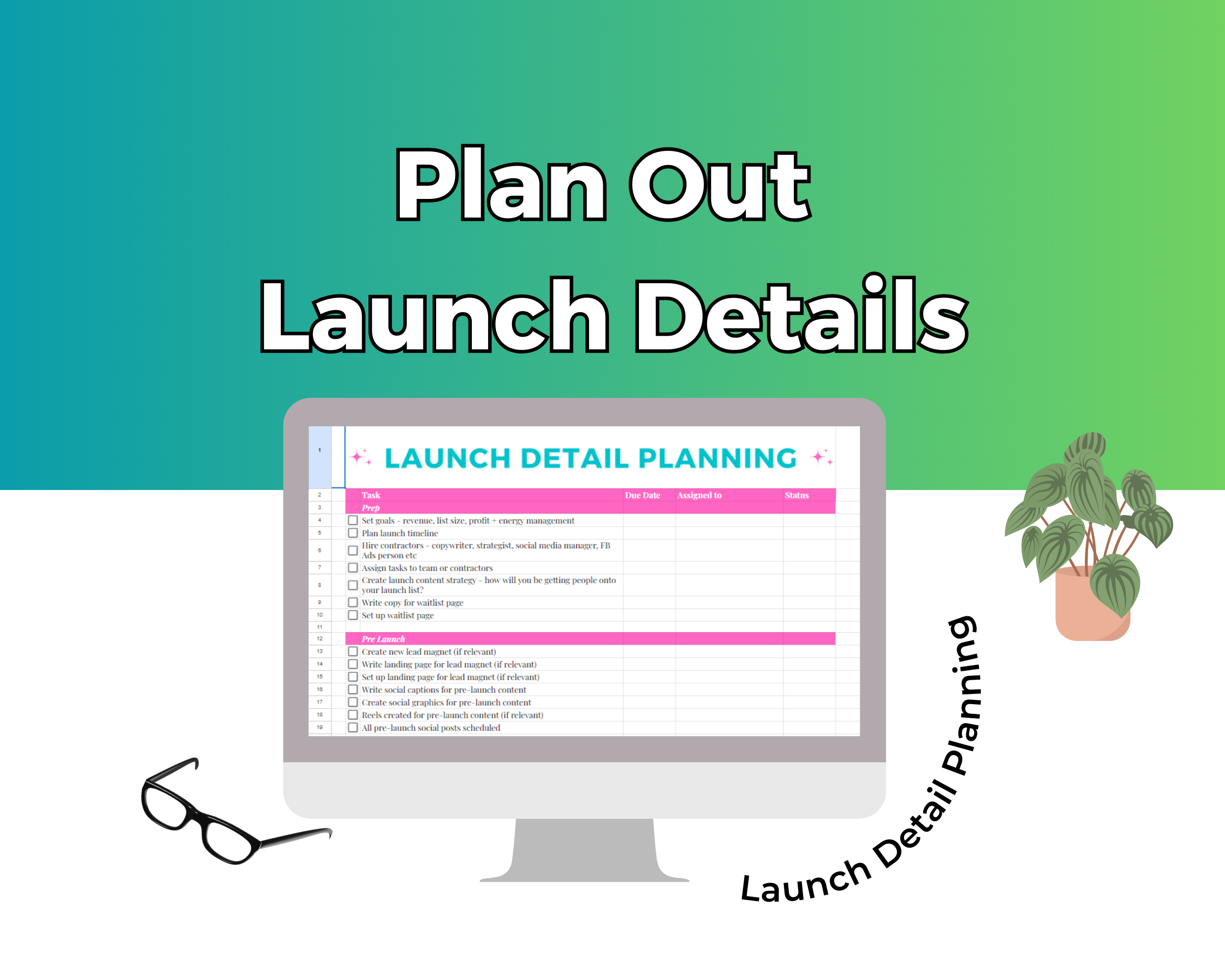 Ultimate Launch Planner Google Spreadsheet | Simple Ultimate Launch Google Sheets
