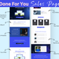 Glowing Blue Sales Page Template in ThriveCart