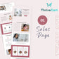 Rose Gold ThriveCart 4-Page Sales Funnel Template