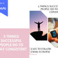Editable 5 Things Successful People Do to Stay Consistent Emails | Email eCourse Template