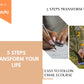 Editable 5 Steps Transform Your Life Emails | Rebrandable Newsletter Template