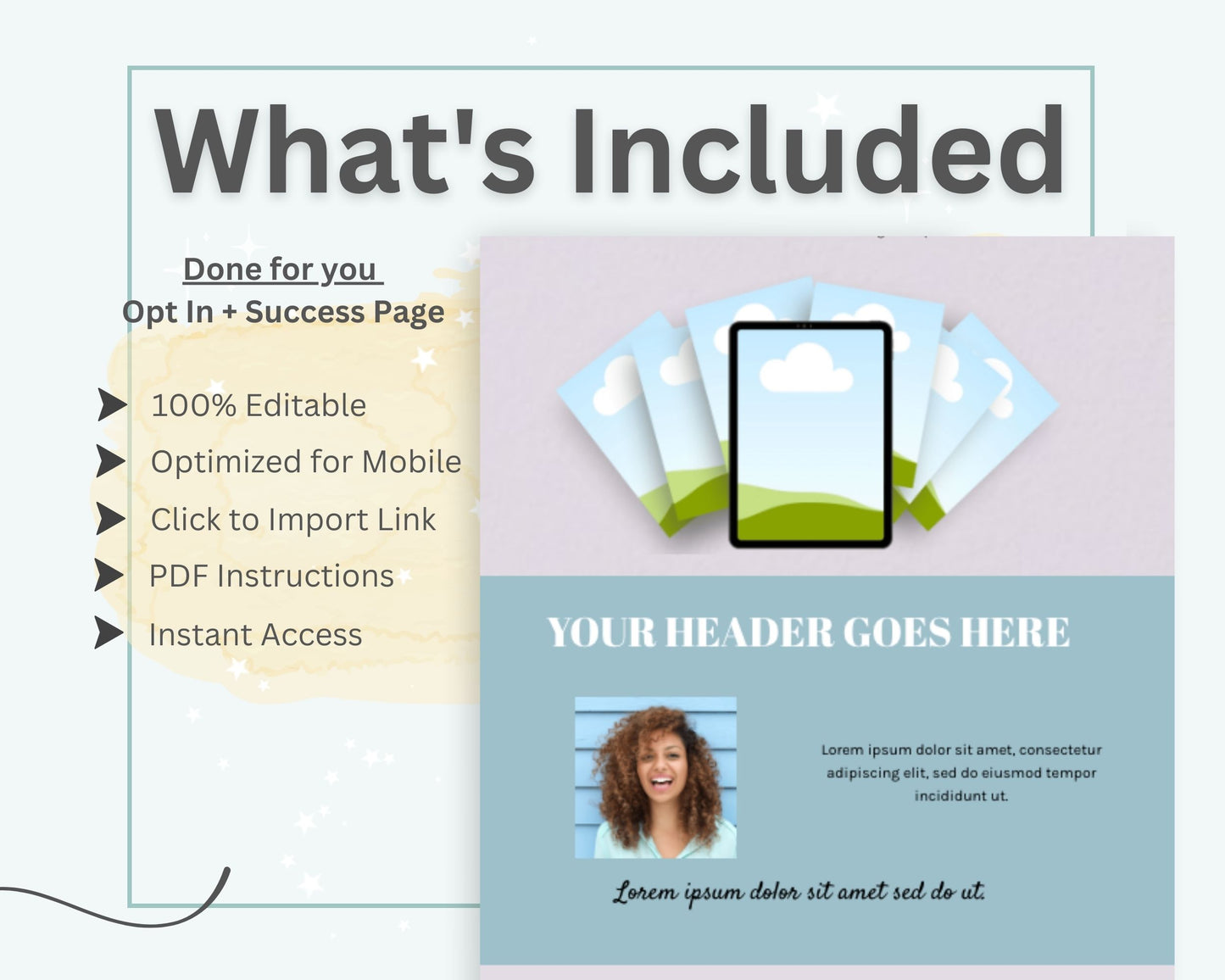 Pastel ThriveCart Opt-In Page Template