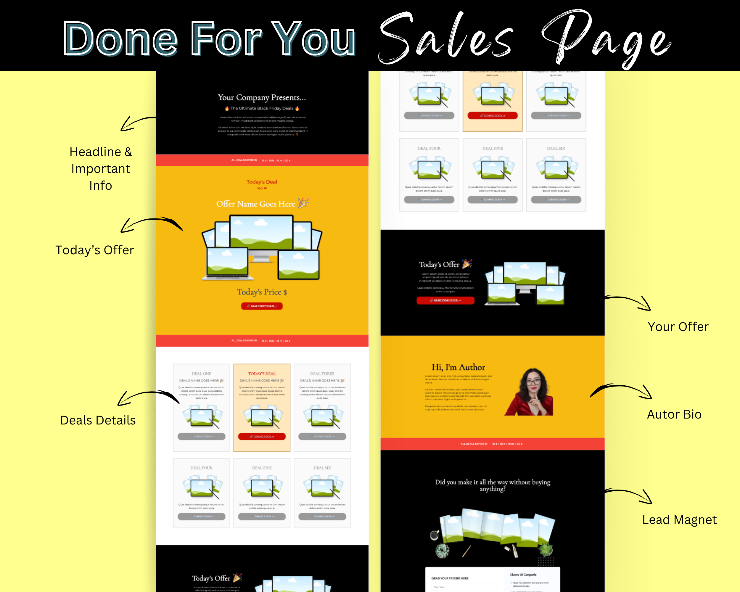 Black Friday Deals Sales Page Template