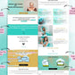 Turquoise Sales Page Template in Thrivecart