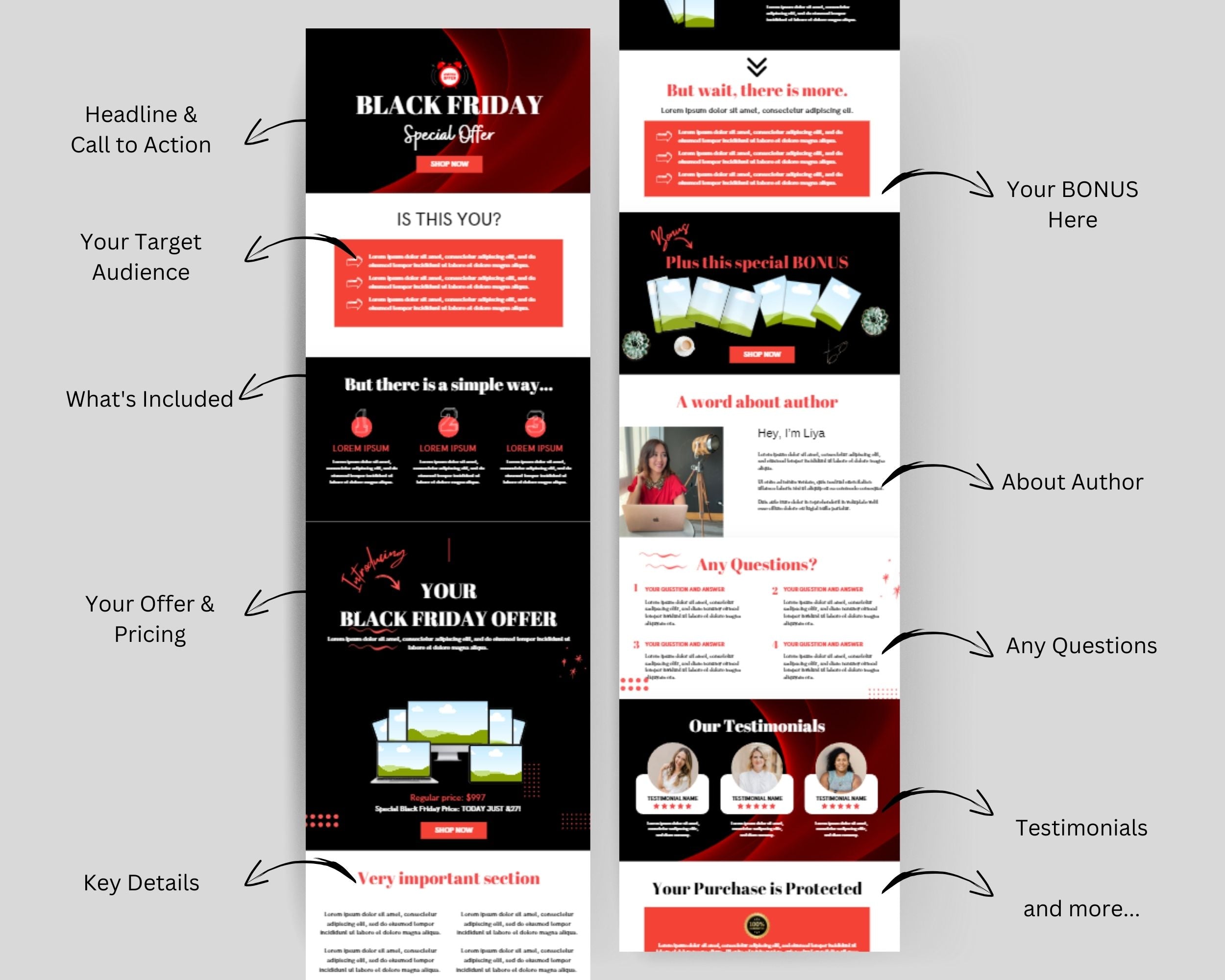 Black Friday Sales Page Template