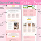 Pink and Gold Sales Page Template in ThriveCart