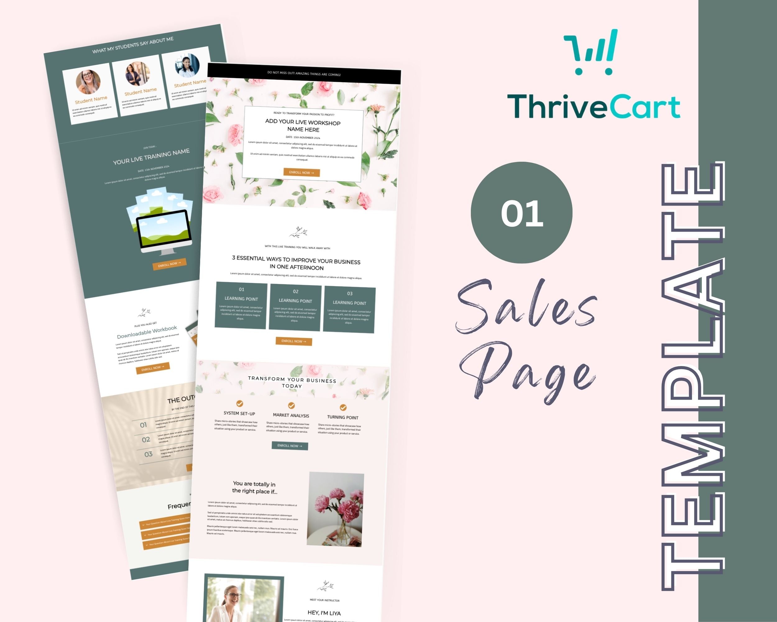 Paid Workshop Enhanced ThriveCart 4-Page Sales Funnel