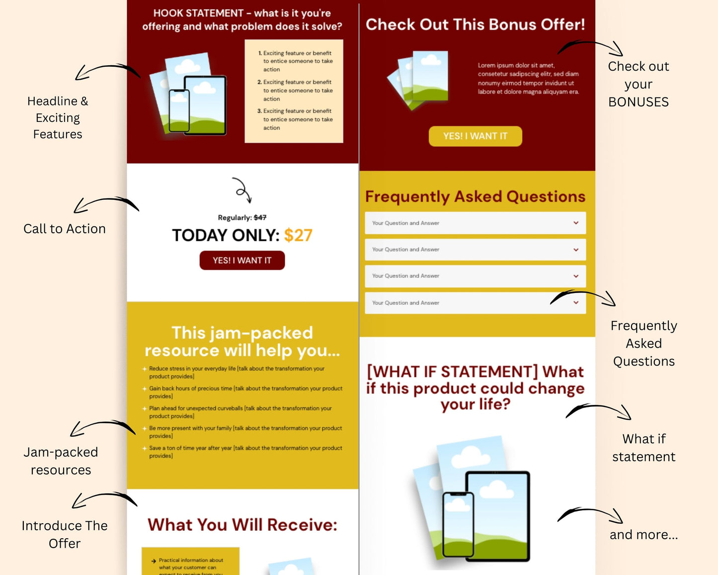 Animated Halloween Sales Page Template in ThriveCart