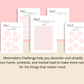 14-Day Minimalism Challenge | Editable Canva Template A4 Size
