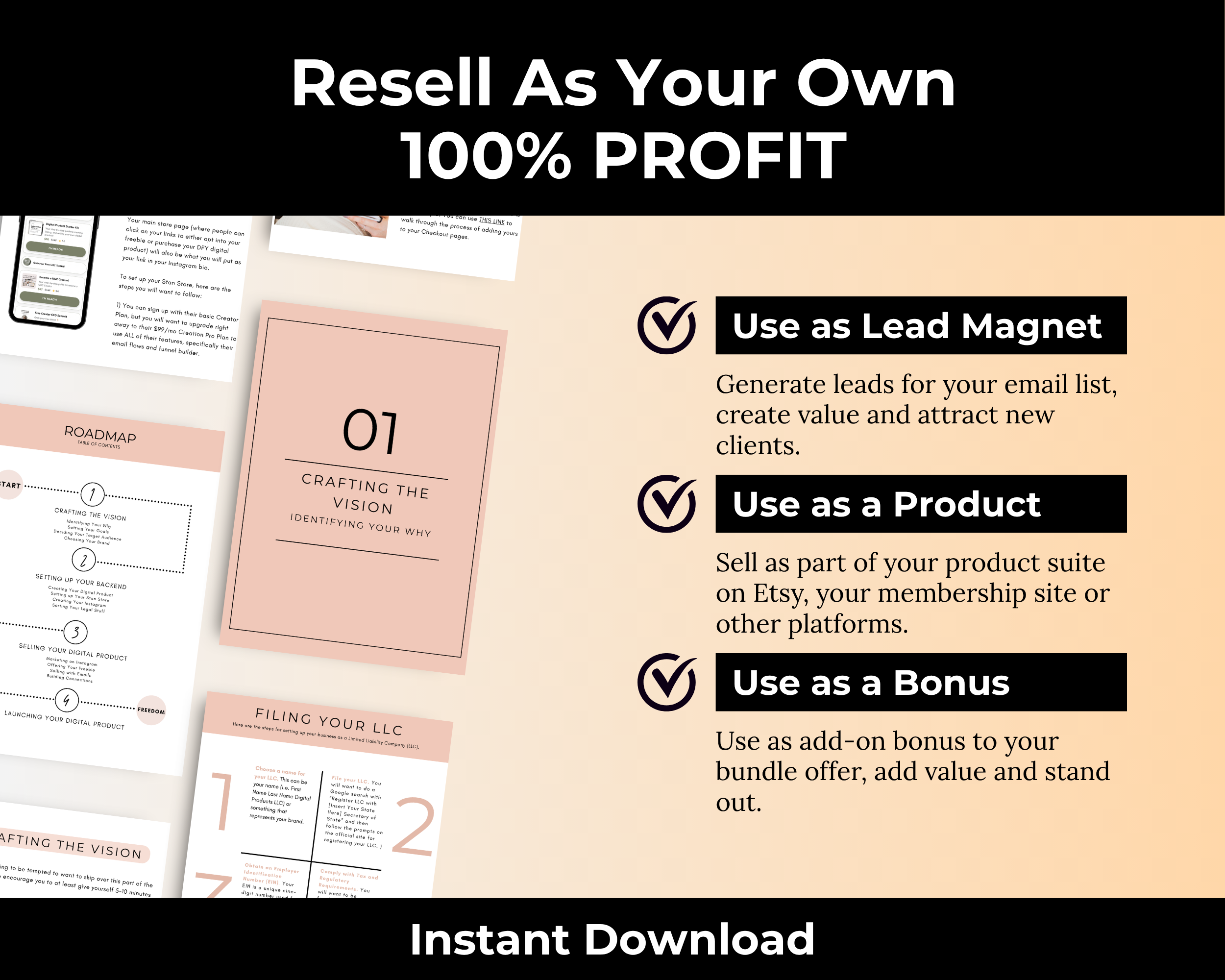 Done-For-You Digital Product Guide in Canva with MRR, PLR Rights