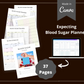Blood Sugar Planner | Canva Template Pack | Blood Sugar Journal Template | Commercial Use