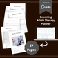 Editable ADHD Therapy Planner in Canva | Commercial Use