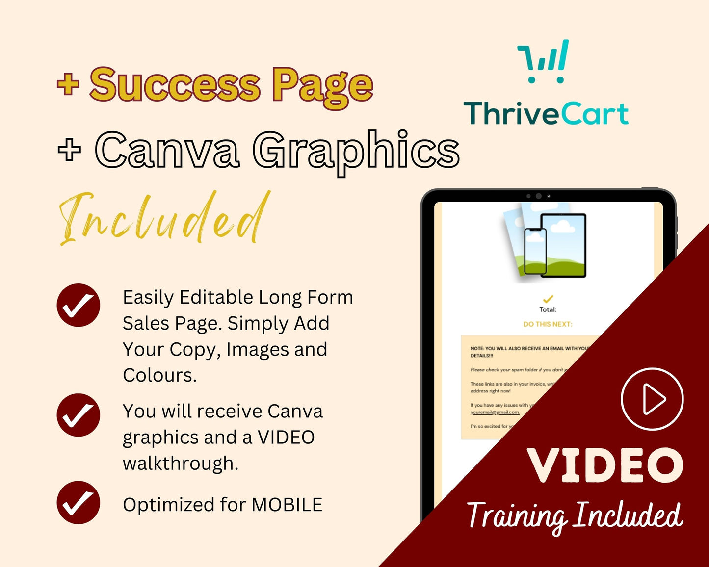 Animated Halloween Sales Page Template in ThriveCart