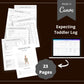 Editable Toddler Log Planner in Canva | Canva Template Pack | Commercial Use