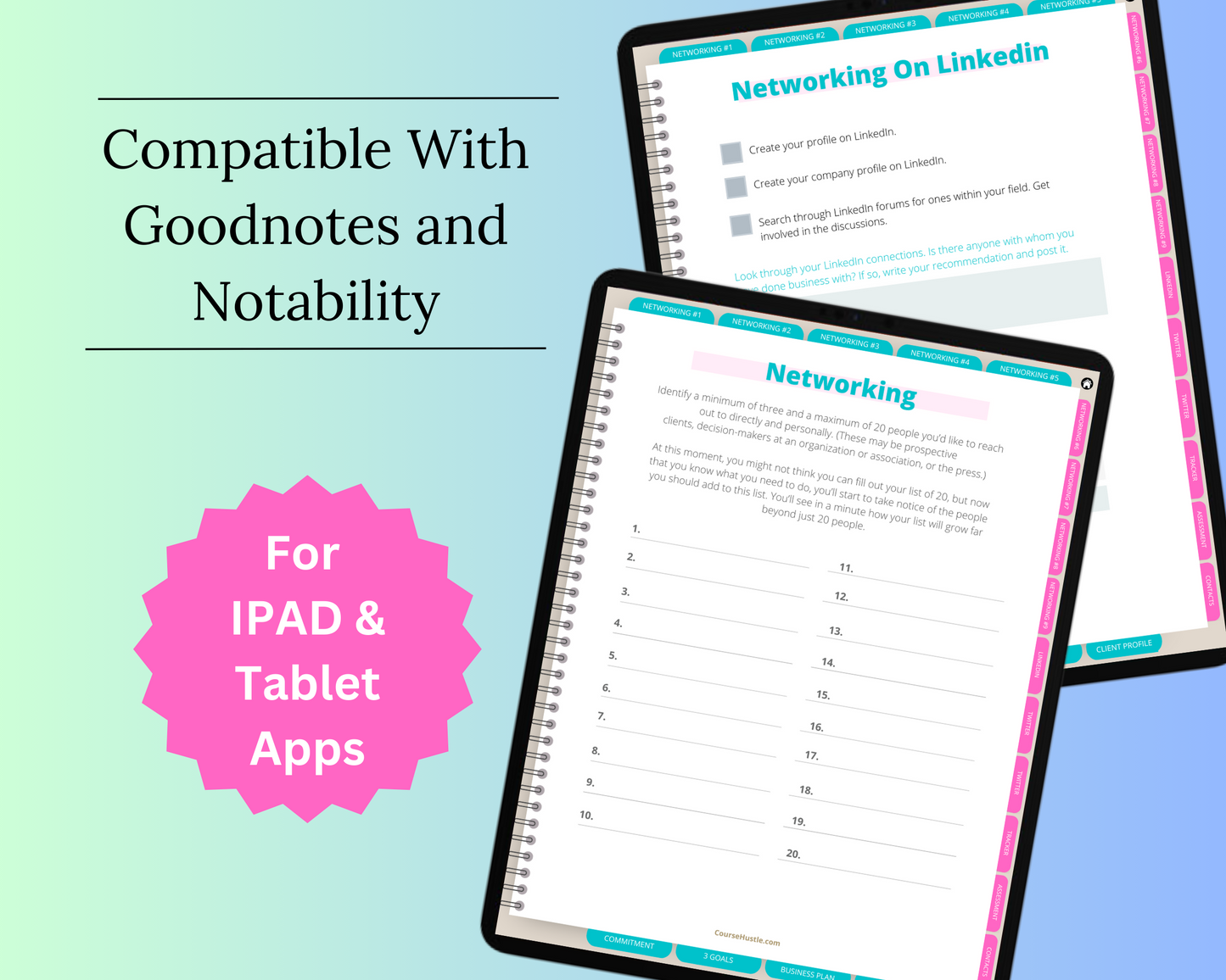 Networking Digital Workbook | Hyperlinked PDF | Suitable with Goodnes & Notability