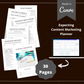 Editable Content Planner in Canva | Canva Template Pack | Content Marketing Planner Canva | Commercial Use