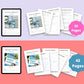 BUNDLE of 7 Online Shop Planners in Canva | Customizable | Editable Planners | Commercial Use | eCommerce Templates
