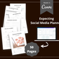 Editable Social Media Planner Templates in Canva | Commercial Use