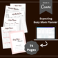 Editable Busy Mom Planner in Canva | Canva Template Pack | Commercial Use
