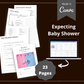 Editable Baby Shower Planner Templates in Canva | Commercial Use
