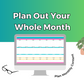 Monthly Content Calendar Planner Google Spreadsheet | Simple Monthly Content Calendar Google Sheets
