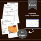 Editable Craft Fair Planner in Canva | Canva Template Pack | Commercial Use