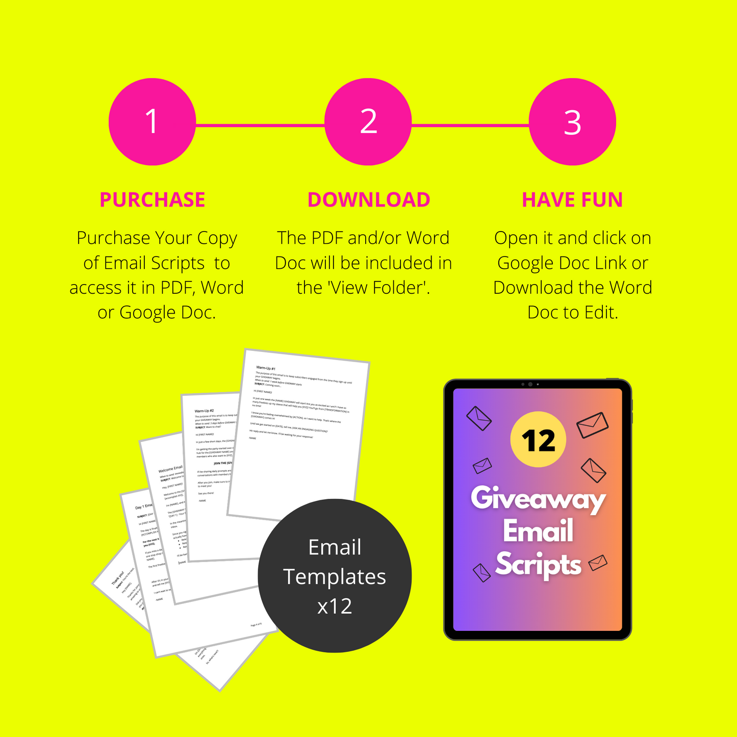 Giveaway Email Sequence | Done-For-You Email Templates