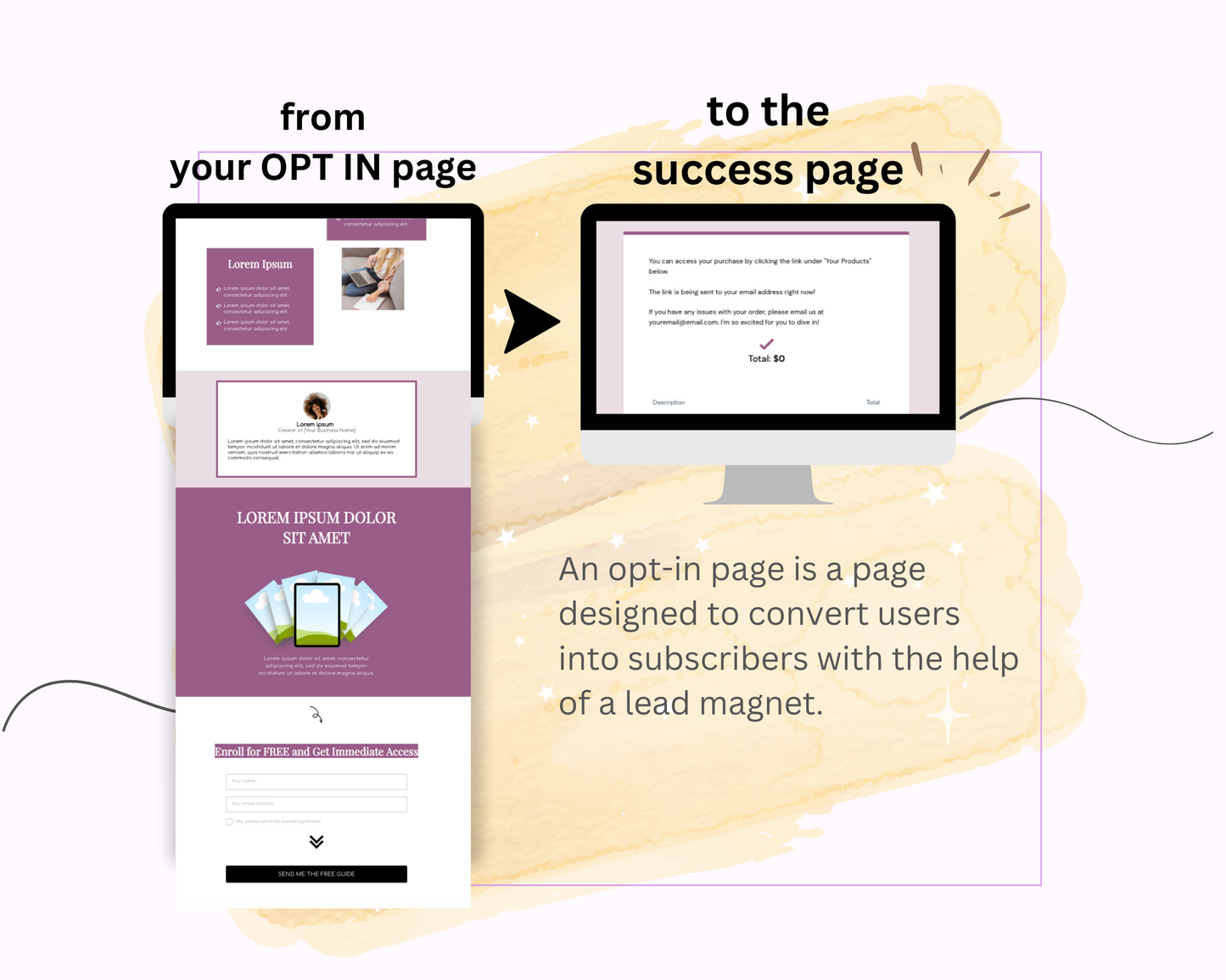 Lilac ThriveCart Opt-In Page Template