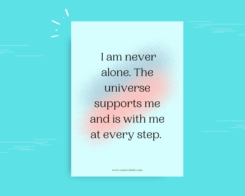 Self Esteem Affirmation Card Deck | Editable 50 Card Deck in Canva | Commercial Use